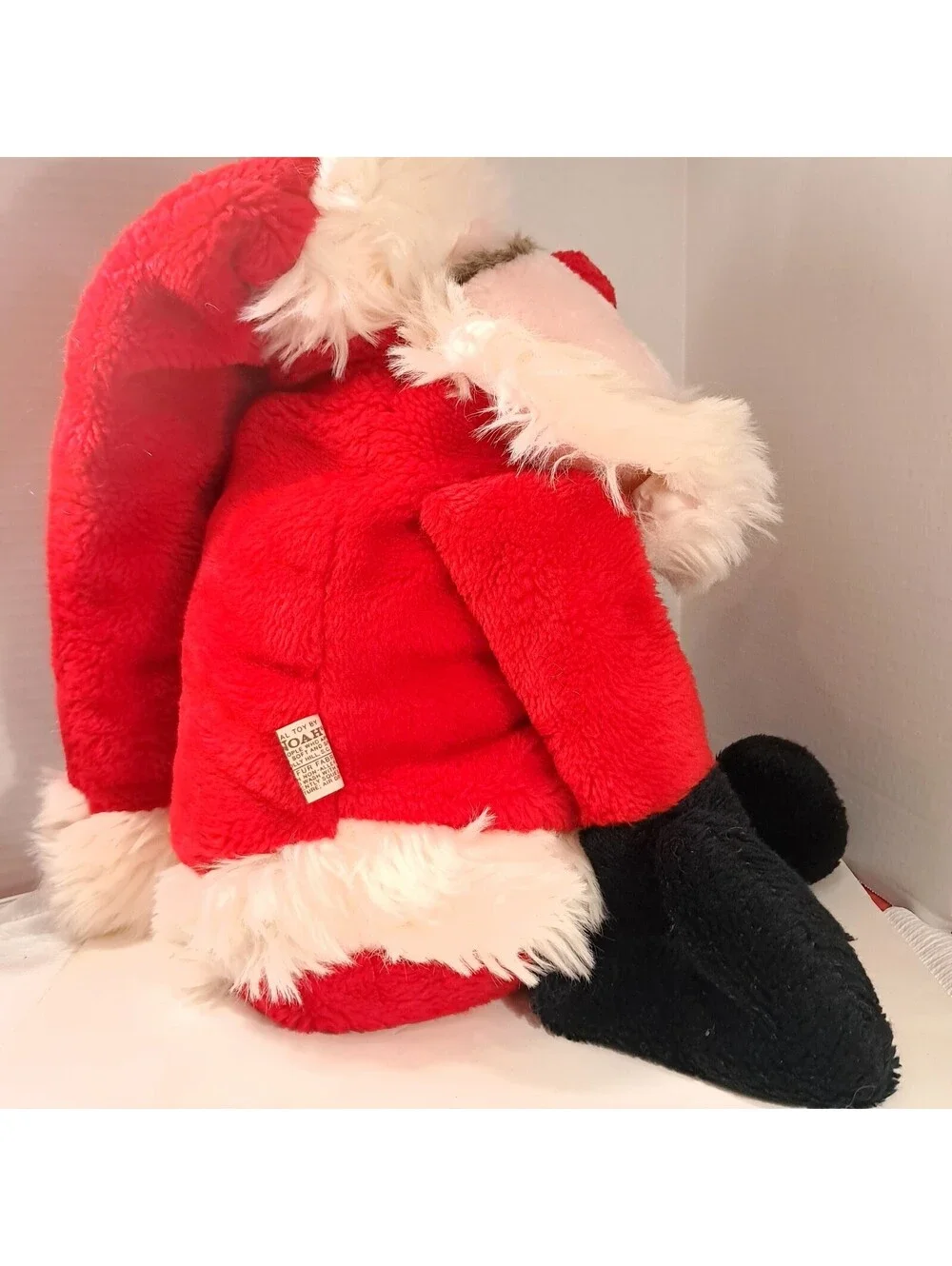 Vintage Ms. NOAH Santa Claus Plush Stuffed Weighted Toy Christmas Decor large